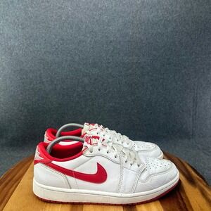 Nike Air Jordan 1 Retro Low OG White University Red CZ0790-161 Men's Sz 9.5